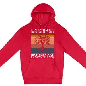 Genealogy Ancestry Dna Genealogist Family Tree Maker Premium Pullover Hoodie