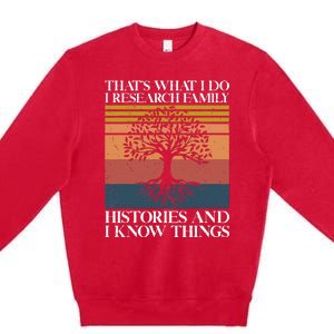 Genealogy Ancestry Dna Genealogist Family Tree Maker Premium Crewneck Sweatshirt