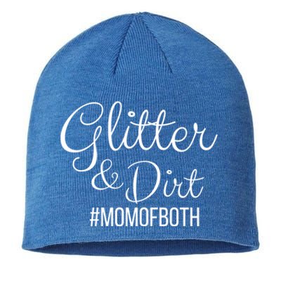 Glitter And Dirt #Momofboth Mother Mom Of Two Parents Gift Sustainable Beanie