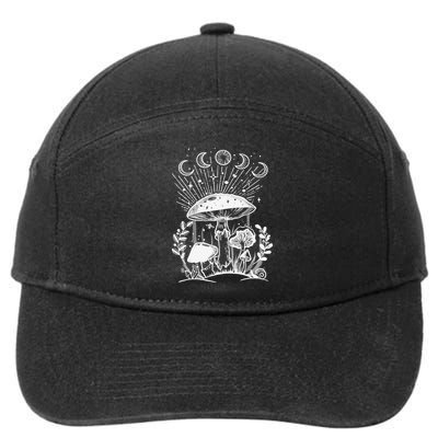 Goblincore Aesthetic Dark Academia Cottagecore Mushroom 7-Panel Snapback Hat