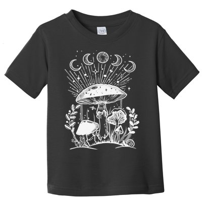 Goblincore Aesthetic Dark Academia Cottagecore Mushroom Toddler T-Shirt