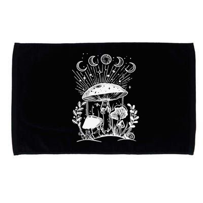 Goblincore Aesthetic Dark Academia Cottagecore Mushroom Microfiber Hand Towel