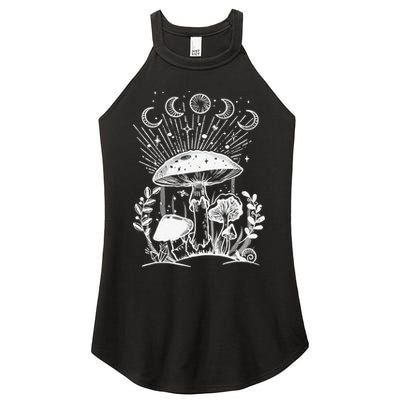 Goblincore Aesthetic Dark Academia Cottagecore Mushroom Women's Perfect Tri Rocker Tank