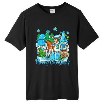 Gnome And Deer Merry Christmas Winter Vibes Cozy Season Tall Fusion ChromaSoft Performance T-Shirt