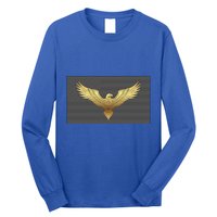 Gold American Eagle On Flag Long Sleeve Shirt