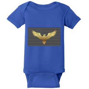 Gold American Eagle On Flag Baby Bodysuit