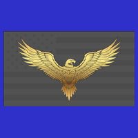 Gold American Eagle On Flag Visor