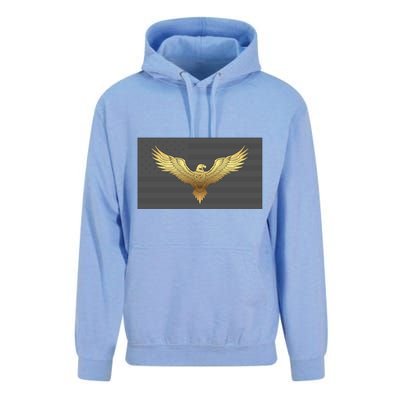 Gold American Eagle On Flag Unisex Surf Hoodie