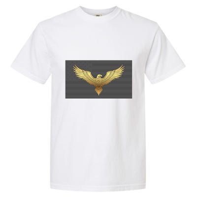 Gold American Eagle On Flag Garment-Dyed Heavyweight T-Shirt