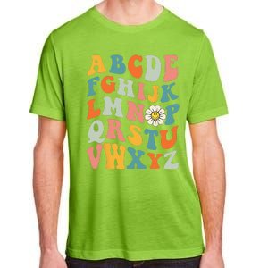 Groovy ABC Elemeno Hi Alphabet Teacher Back To School Adult ChromaSoft Performance T-Shirt