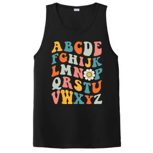 Groovy ABC Elemeno Hi Alphabet Teacher Back To School PosiCharge Competitor Tank