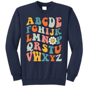 Groovy ABC Elemeno Hi Alphabet Teacher Back To School Sweatshirt