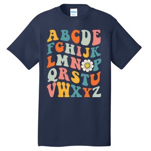 Groovy ABC Elemeno Hi Alphabet Teacher Back To School Tall T-Shirt