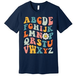 Groovy ABC Elemeno Hi Alphabet Teacher Back To School Premium T-Shirt