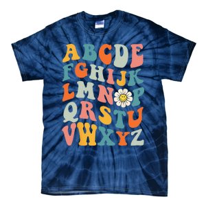 Groovy ABC Elemeno Hi Alphabet Teacher Back To School Tie-Dye T-Shirt