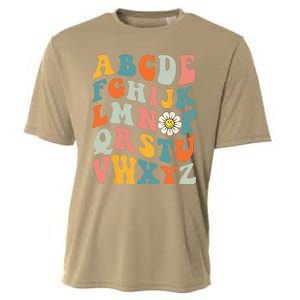 Groovy ABC Elemeno Hi Alphabet Teacher Back To School Cooling Performance Crew T-Shirt