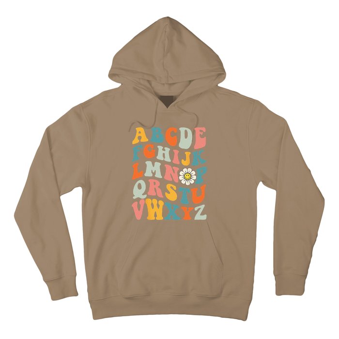 Groovy ABC Elemeno Hi Alphabet Teacher Back To School Hoodie