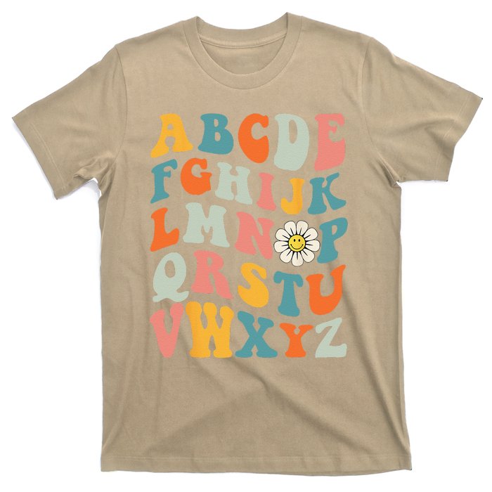 Groovy ABC Elemeno Hi Alphabet Teacher Back To School T-Shirt