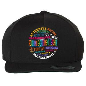 Groovy Academic Engagement Teacher Squad Wool Snapback Cap