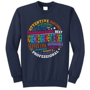 Groovy Academic Engagement Teacher Squad Sweatshirt