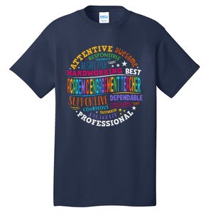 Groovy Academic Engagement Teacher Squad Tall T-Shirt