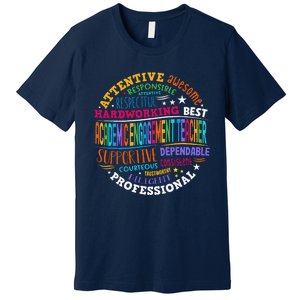 Groovy Academic Engagement Teacher Squad Premium T-Shirt