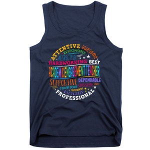 Groovy Academic Engagement Teacher Squad Tank Top