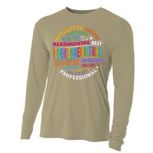 Groovy Academic Engagement Teacher Squad Cooling Performance Long Sleeve Crew