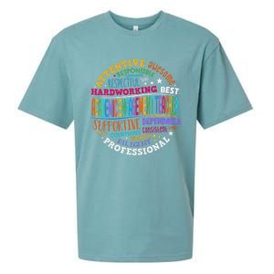 Groovy Academic Engagement Teacher Squad Sueded Cloud Jersey T-Shirt