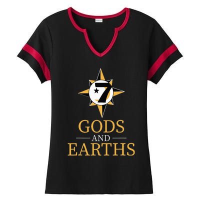 Gods And Earths Five Percent Nation Five Percenter Ladies Halftime Notch Neck Tee