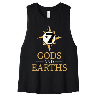 Gods And Earths Five Percent Nation Five Percenter Women's Racerback Cropped Tank