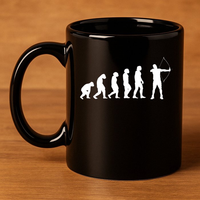 Great Archery Evolution Gift Bow And Arrow 11oz C Handle Ceramic Mug