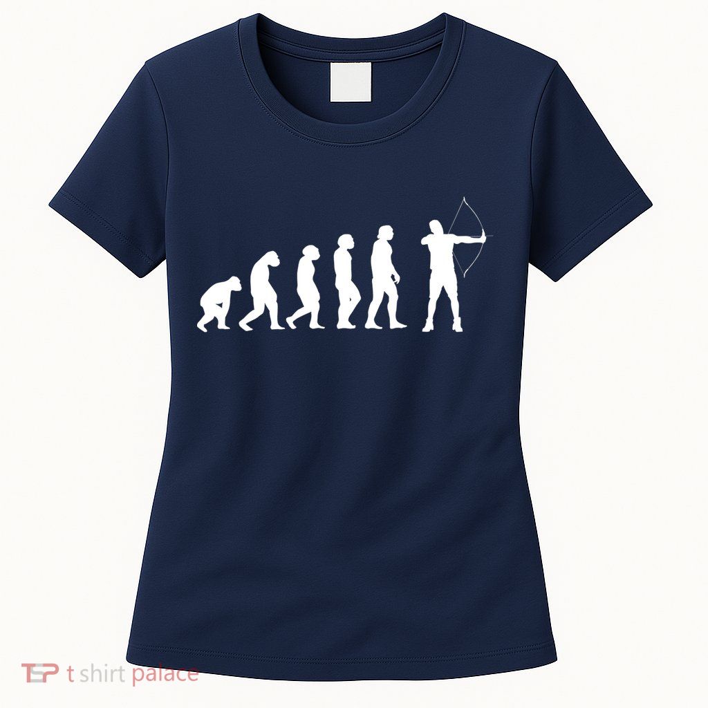 Great Archery Evolution Gift Bow And Arrow Womens T-Shirt