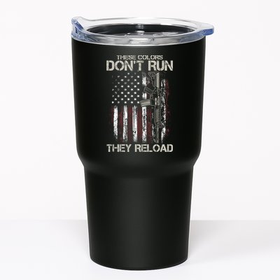 Gun American Flag Colors Don't Run They Reload Tumbler