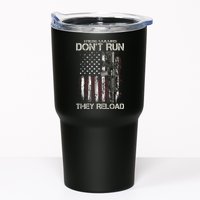 Gun American Flag Colors Don't Run They Reload Tumbler