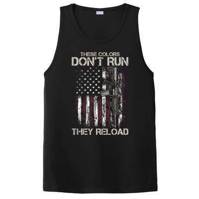 Gun American Flag Colors Don't Run They Reload PosiCharge Competitor Tank