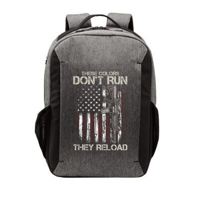 Gun American Flag Colors Don't Run They Reload Vector Backpack