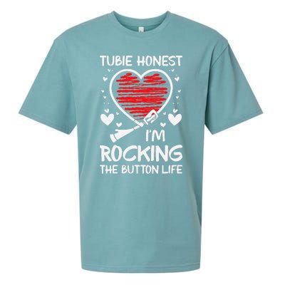 Gtube Accessories For Babies Feeding Tube Awareness G Tube Sueded Cloud Jersey T-Shirt