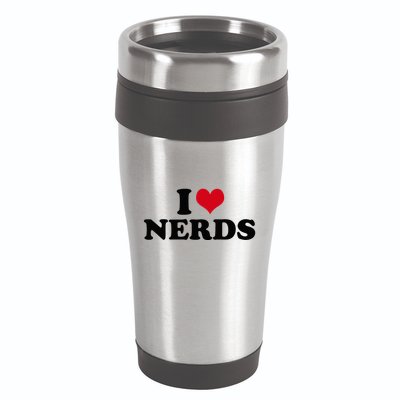 Geeky Affection for Nerds 16oz Travel Tumbler