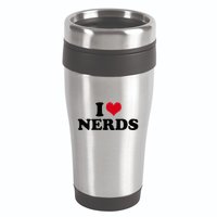 Geeky Affection for Nerds 16oz Travel Tumbler