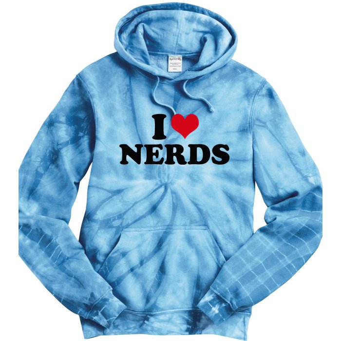 Geeky Affection for Nerds Tie Dye Hoodie