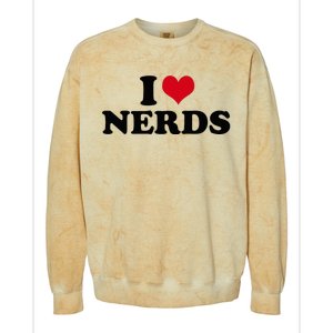 Geeky Affection for Nerds Colorblast Crewneck Sweatshirt