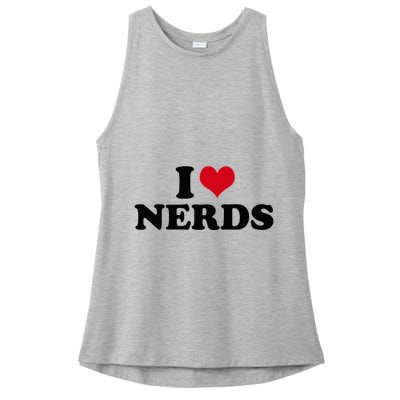 Geeky Affection for Nerds Ladies PosiCharge Tri-Blend Wicking Tank
