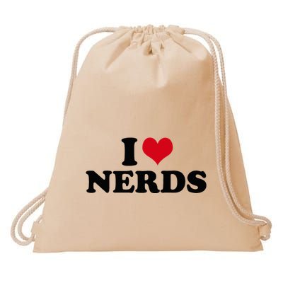 Geeky Affection for Nerds Drawstring Bag