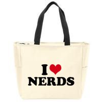 Geeky Affection for Nerds Zip Tote Bag