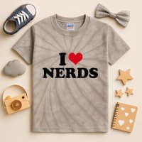 Geeky Affection for Nerds Kids Tie-Dye T-Shirt