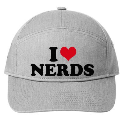Geeky Affection for Nerds 7-Panel Snapback Hat