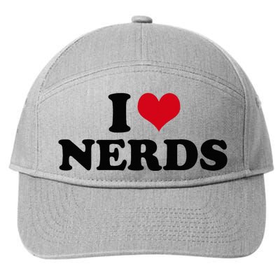 Geeky Affection for Nerds 7-Panel Snapback Hat