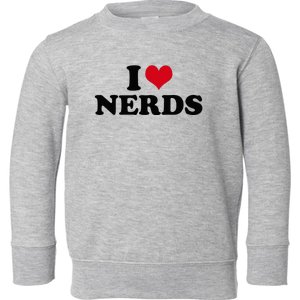 Geeky Affection for Nerds Toddler Sweatshirt