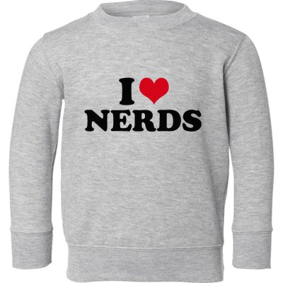 Geeky Affection for Nerds Toddler Sweatshirt